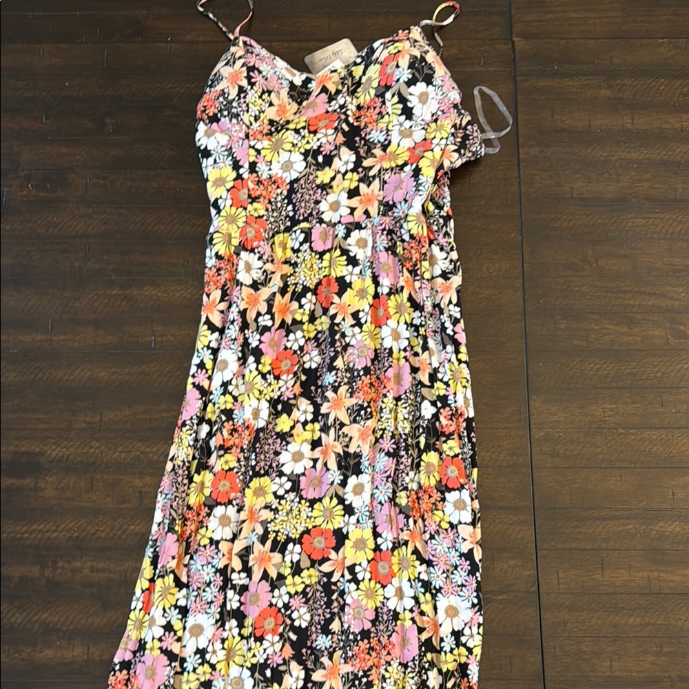 Floral Spaghetti Strap Dress
